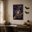 «Cowboy Skull and Rattlesnake in Purple Desert», art sur toile-1070135540