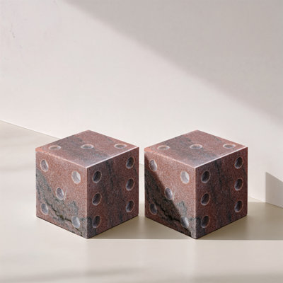 Dice Marble Abstract Figurines & Sculptures