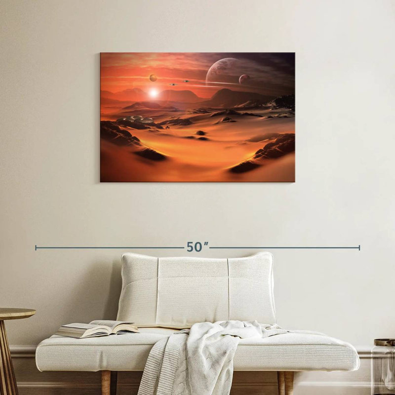 Planète extraterrestre Kelan Sci Fi, H 24 po x l 36 po