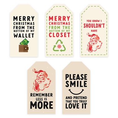 Christmas Self Adhesive Gift Tags for sale