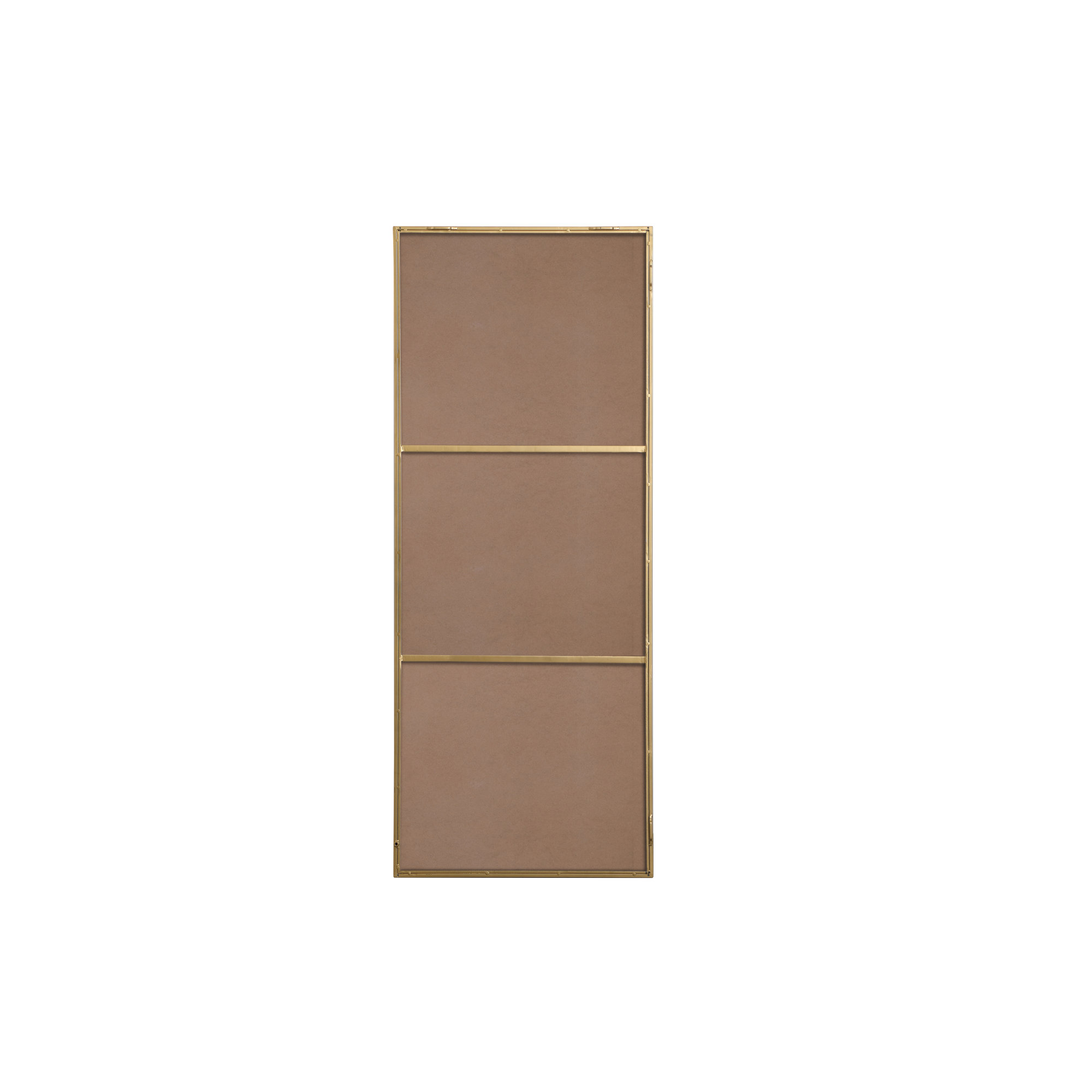 Sabine Metal Rectangle Wall Mirror, Brass, 60" x 24"