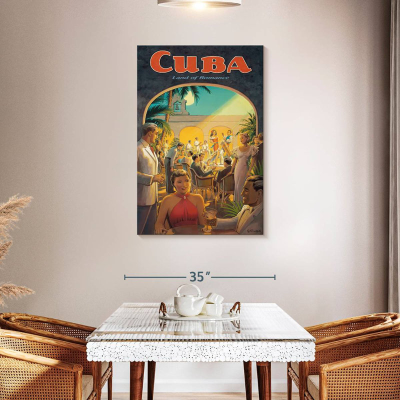 Aime Cuba, terre de romance, H 45 po x l 30 po