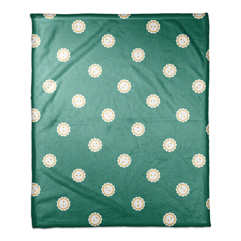  Couverture à boutons, Bleu