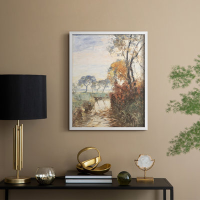 «Vintage Landscape CX», reproduction encadrée - bois massif