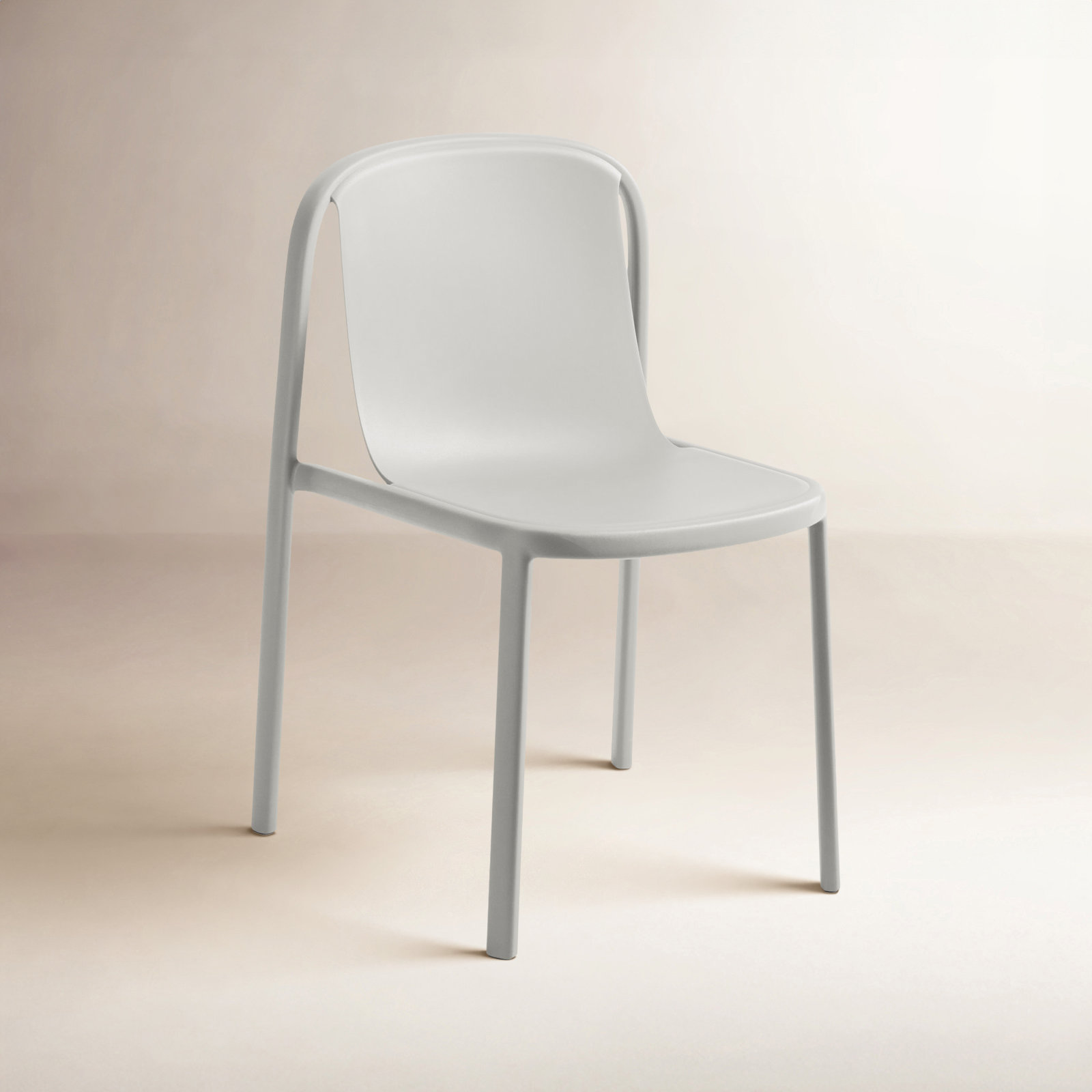 Decade 18'' H Stacking Side Chair, Putty