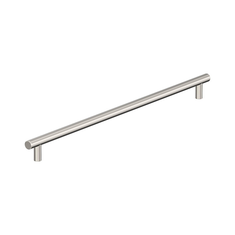 Poignée barre 5-1 / 16 po (128 mm) d'armoire nickel poli d'un centre à l'autre, Nickel poli, 5 1/16", 1