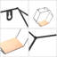 Iarla 3 Piece Hexagon Accent Shelf