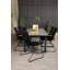 Jayesh 6 - Person Acacia Patio Dining Set with Extendable Rectangular Table