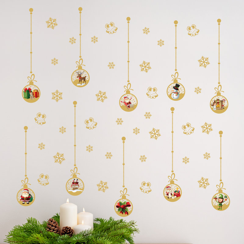 Abstract Wall Decal, Gold