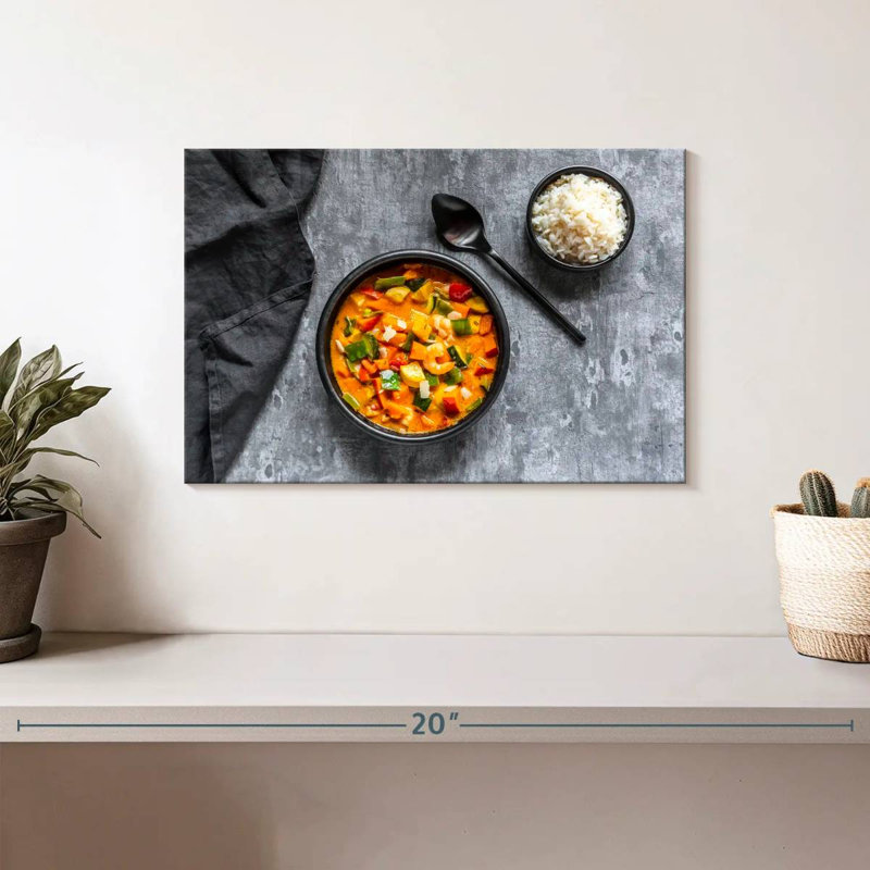 Vegetarian Curry, 8" H x 12" W