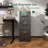 3 Drawer File Cabinet With Lock, Metal Vertical File Cabinet, A4 Legal/Letter Size Narrow File Cabinet Locked-114241016