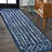 Keishara Moroccan Geometric Navy/Cream Rug-1156829349