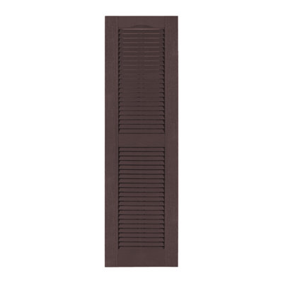 Custom Louvered Shutter with Cathedral Top
