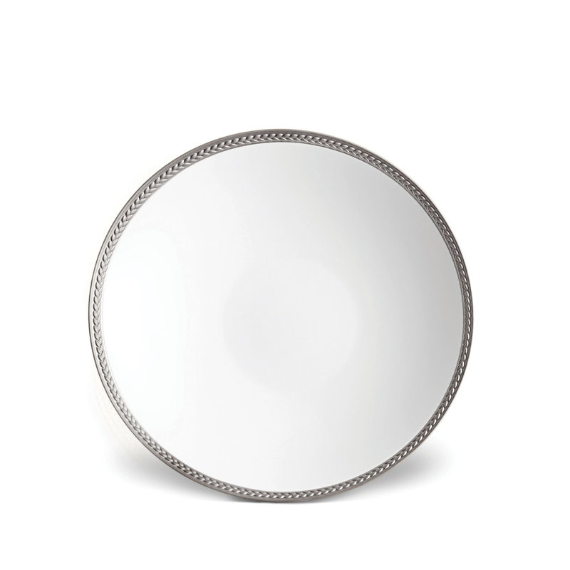 Soie Tressee Platinum Soup Plate