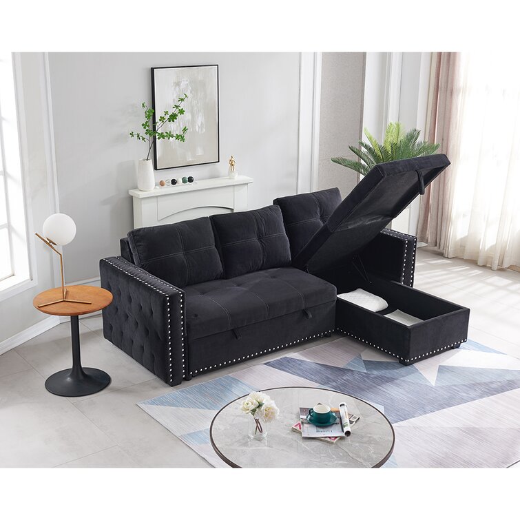 Modern 90.5'' Fabric Sofa with Removable Pillows and Thick Seat