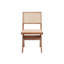 Chaise d'appoint Velentina (ensemble de 2), rotin et finition naturelle