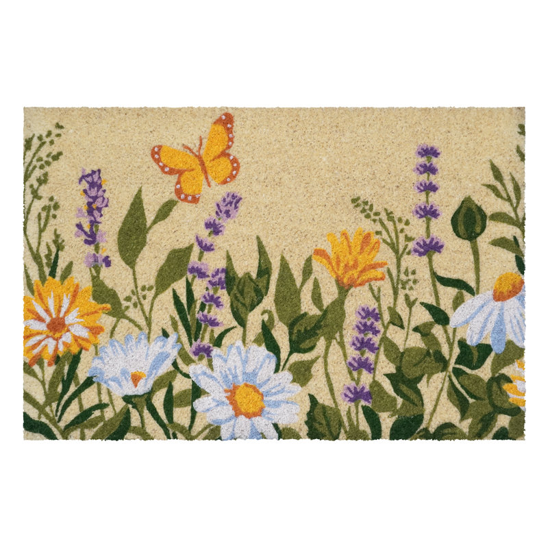 Butterfly Garden Doormat, 18" W x 30" L