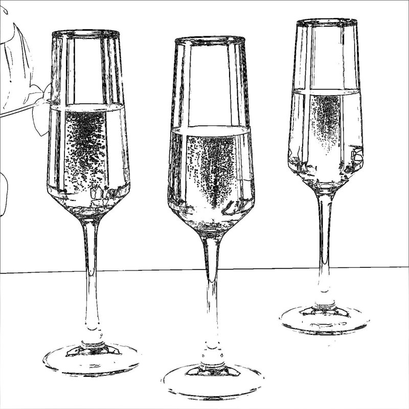 Ensemble de 12 flûtes à champagne, verres à vin mousseux de 7,5 oz de long et transparents pour les mariages, les fêtes, les anniversaires et les bars à domicile