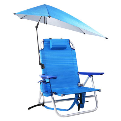 Outdoor Beach Chair with Sunshade