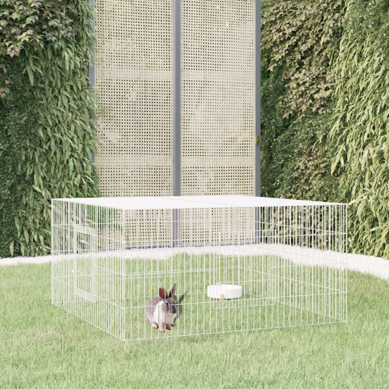 Donoghue Weather Resistant Rabbit Cage, 55cm H x 110cm W x 110cm D