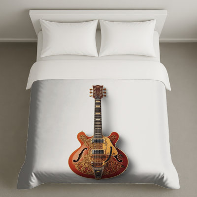 Ornate Electric Guitar Duvet Covers