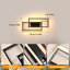 2-Light 40.5Cm Black LED Flush Mounted Sconce
