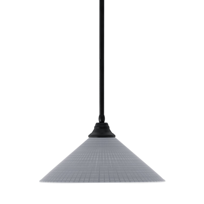 Luminaire suspendu à n'importe quelle tige, H 9 po x l 16 po x P 16 po, Gris, Bronze foncé