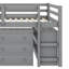Lit mezzanine double bas avec cabinet-2130900319