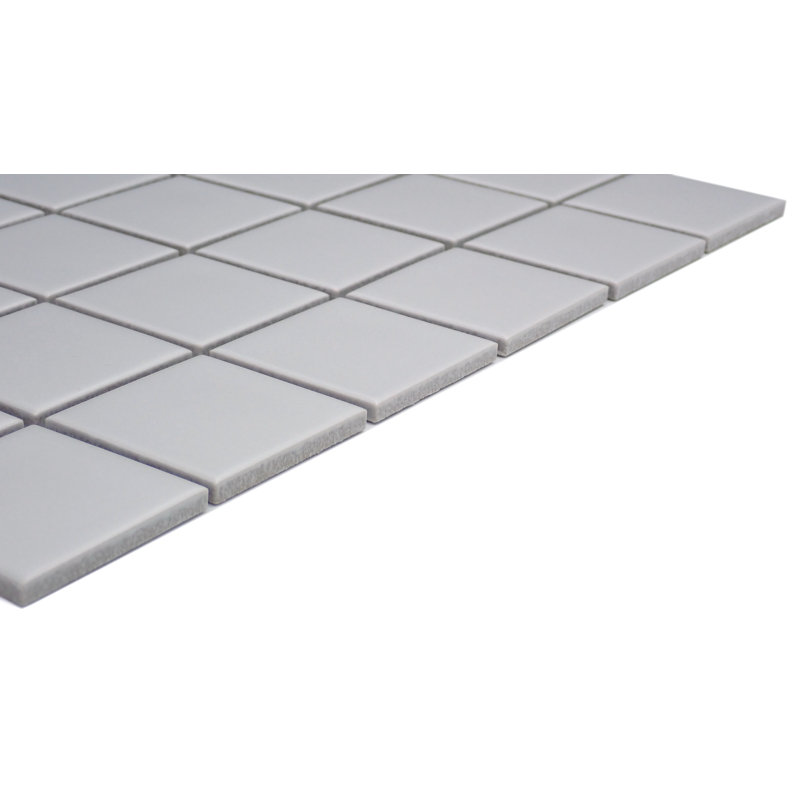 Catch 12 x 12 Ceramic Mosaic Sheet, Gray