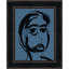 Blue Portrait 6 Framed Print