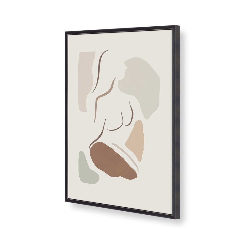 Soulful Contours, reproduction encadrée, H 15,25 po x l 12,25 po, Zinc patiné