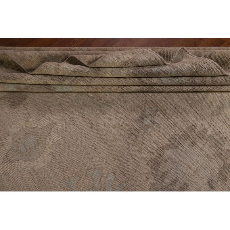 Vegetable Dye Oushak Oriental Area Rug 9