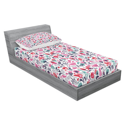 Microfiber Floral Sheet Set