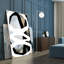 «Bold Black On White No3», reproduction d'art sur toile géante 72 po x 48 po-101719028