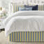 Gino Stripe Cotton Tailored Bed Skirt-841075022-841075020