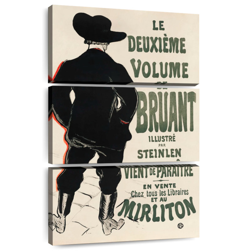 Leisha, le deuxième volume de Bruant, 1893, H 32 po x l 20 po