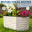 4x2x2 ft Galvanized Raised Garden Bed, Heavy-Duty Oval Metal Planter Box with Open Bottom & Safe Edges 2-Pack-174493464