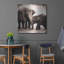 Ebern Designs «Elephant III sépia» par Debra Van Swearingen, art mural en métal-671441520