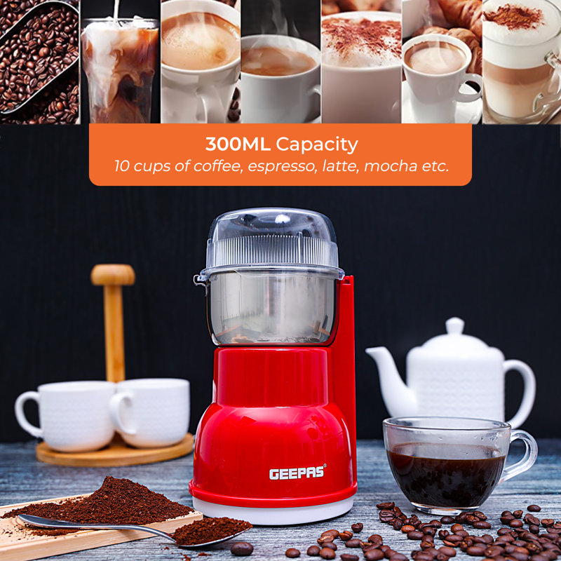 Geepas Stainless Steel Electric Blade Coffee Grinder