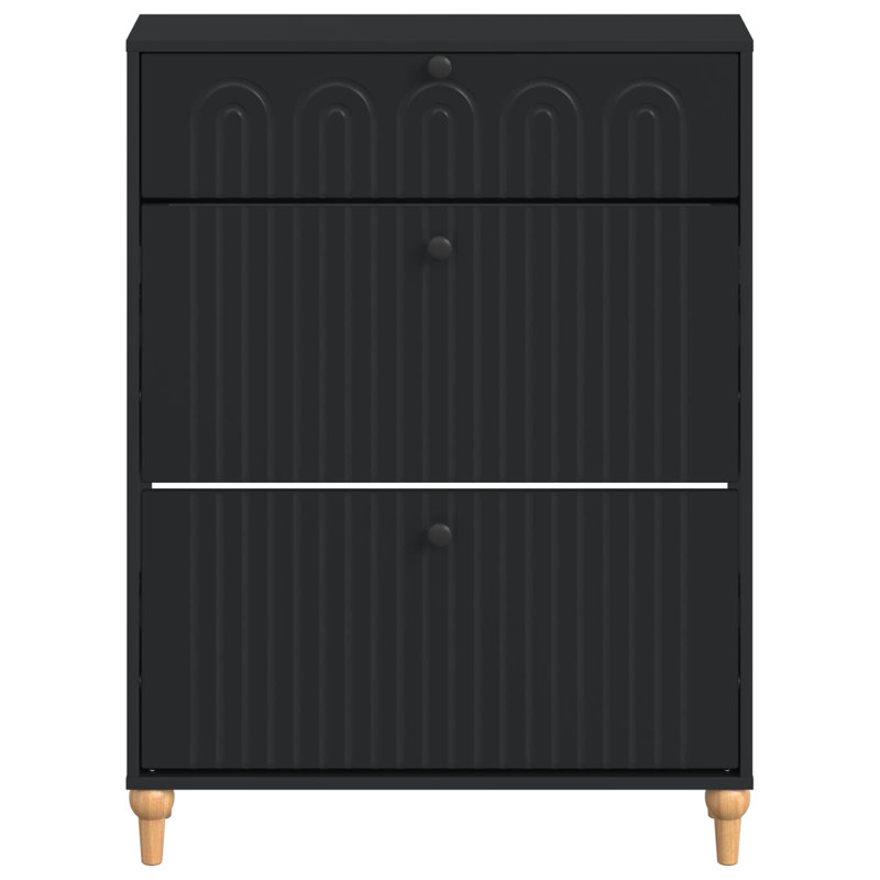Flip Down Shoe Storage, Black