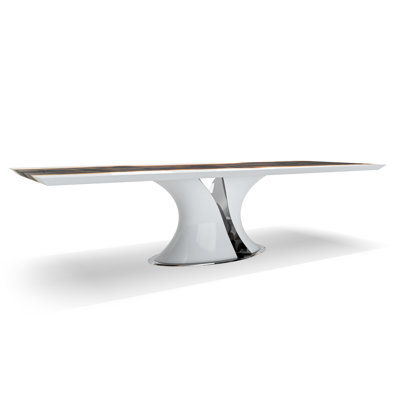 Melanios Walnut Wood Dining Table