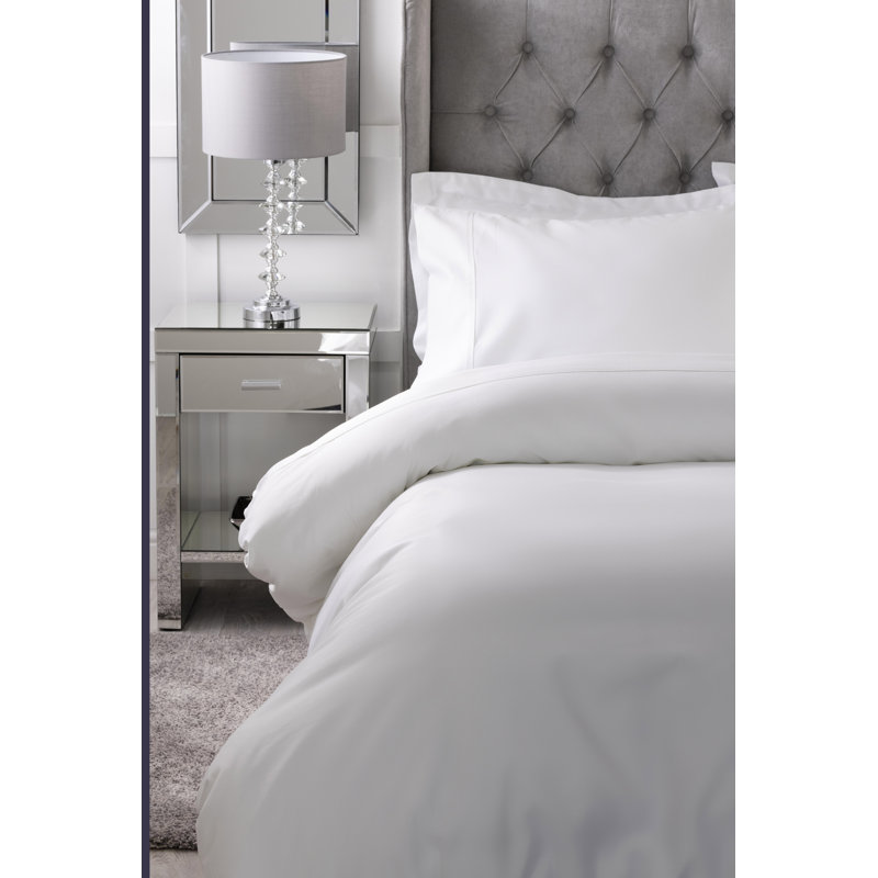Bamboo Collection Sateen Flat Sheet, Single (3'), White
