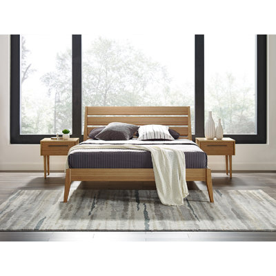 Phatima Solid Wood Slat Bed