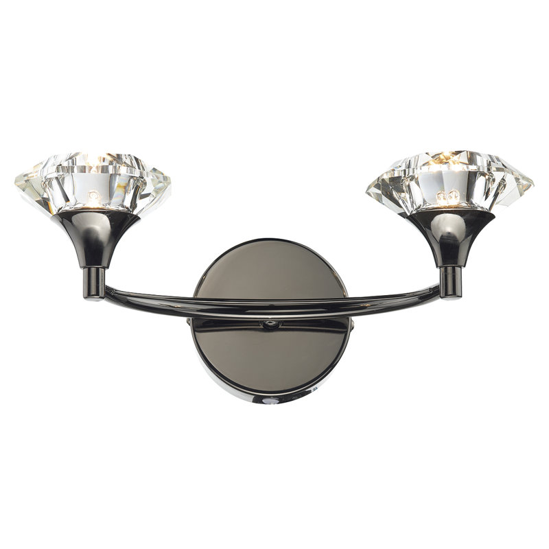 Greenhaw Armed Sconce, Black Chrome