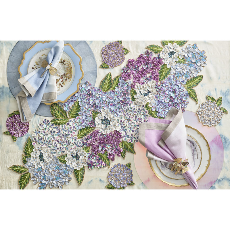 Hydrangea Floral Table Runner