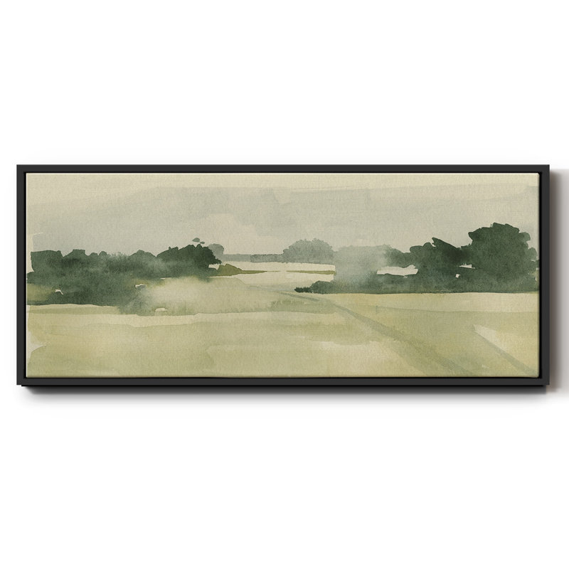 Watercolor Pasture I - Toile encadrée, H 20 po x l 50 po
