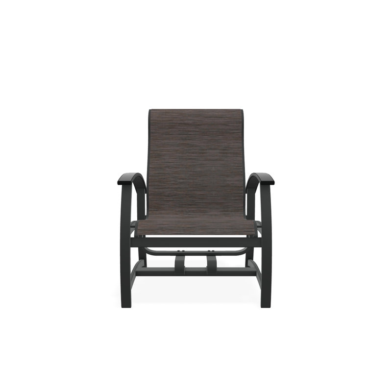 Belle Isle Outdoor Lounge Chair, Graphite, Destiny Steel