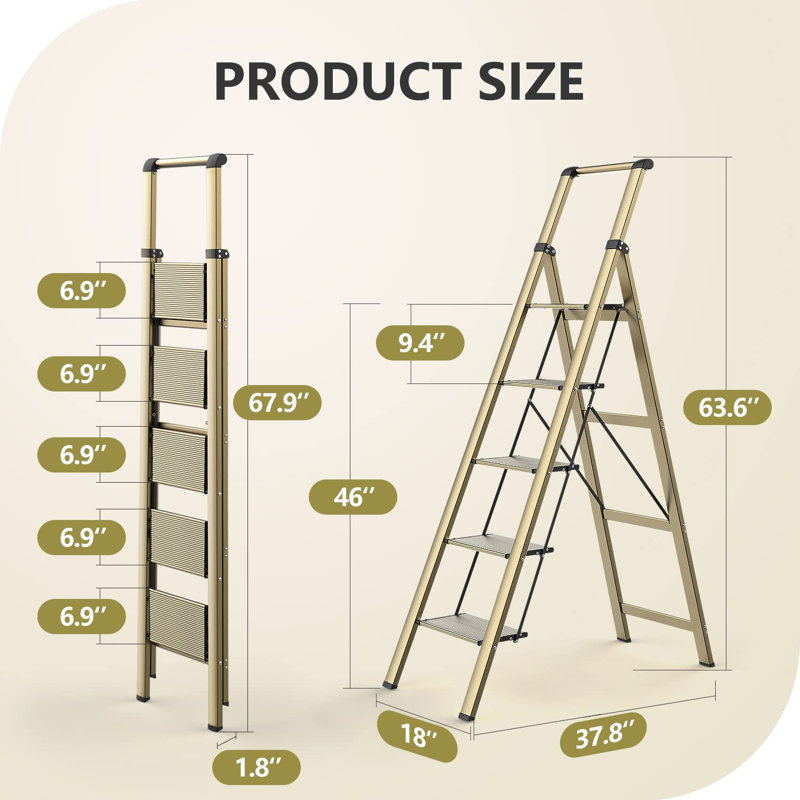 5 - Step Aluminum Step Ladder