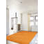 Tapis décoratif en laine orange brûlé de conception unique 8 pi 1 po x 10 pi Audriella noué à la main New Age