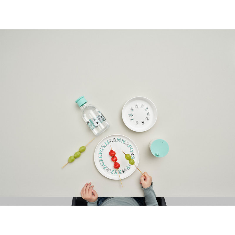 Rig-Tig Moomin ABC Dinner Plate, Turquoise